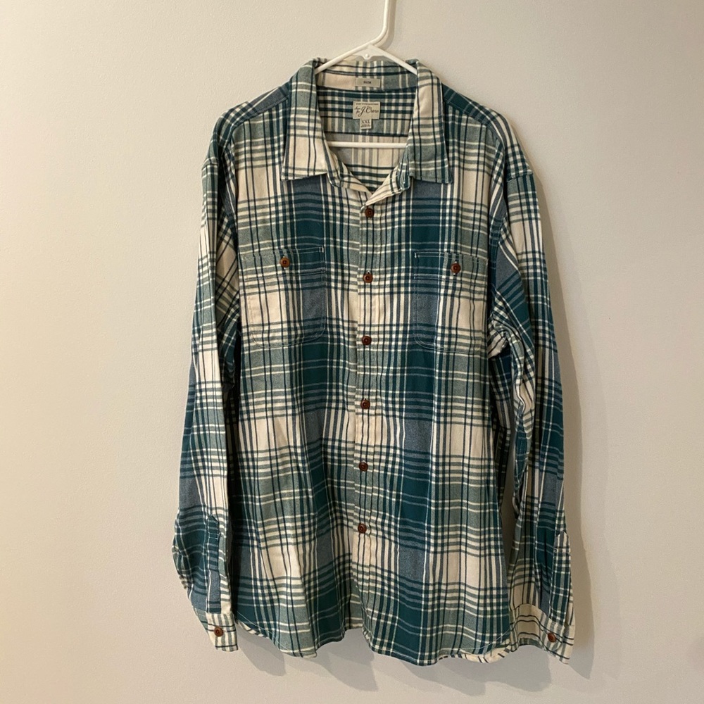 J. Crew Slim Flannel XXL